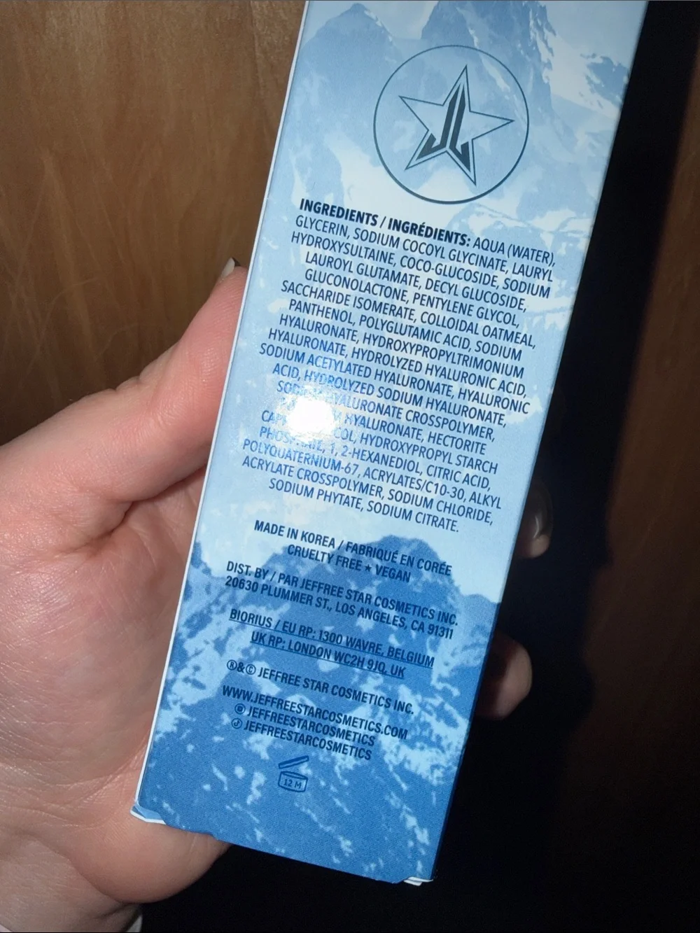 Wyoming winter cream cleanser